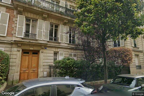 Vue Google Street View du 7 Rue Théophile Gautier