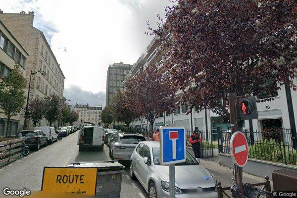 Vue Google Street View du 15 Rue Ybry