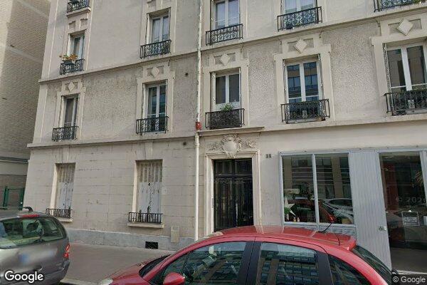 Vue Google Street View du 38 Rue Ybry