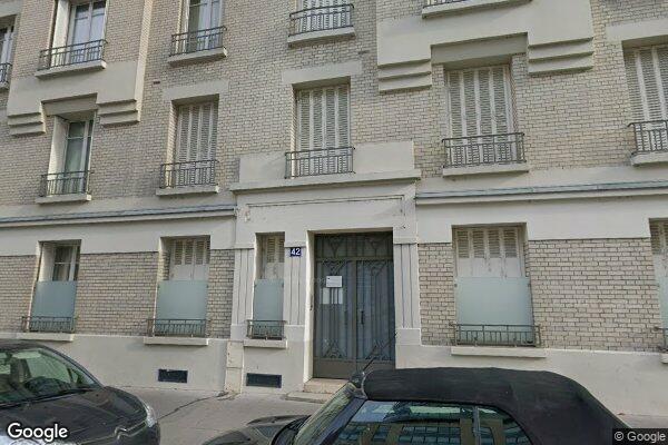 Vue Google Street View du 42 Rue Ybry