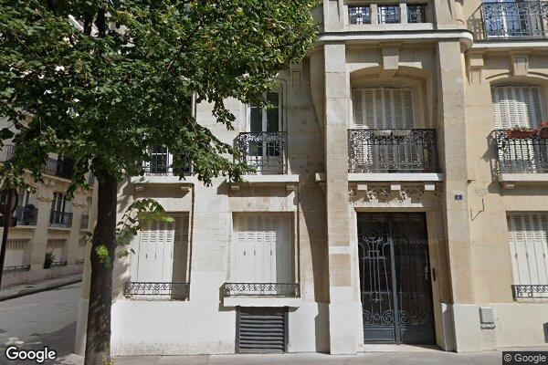Vue Google Street View du 4 Villa Blaise Pascal