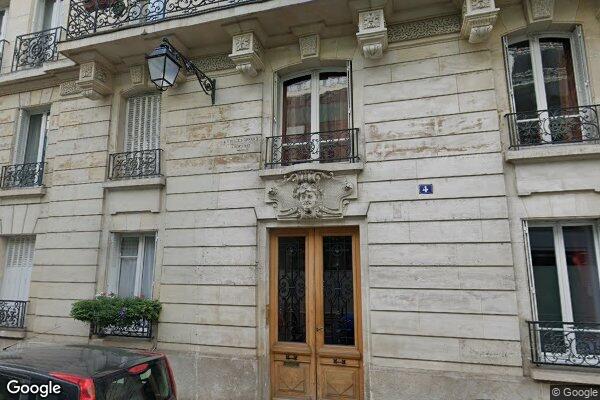 Vue Google Street View du 4 Villa Emile Bergerat